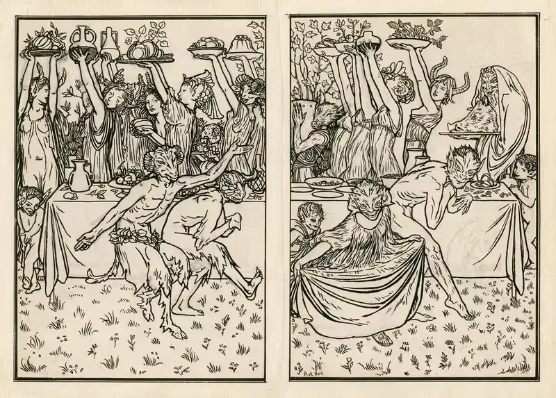 The masque of courteous monsters — Robert Anning Bell