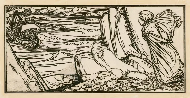 Буря; Акт 1, сцена 1 by Роберт Эннинг Белл, 1900 — digital art print download