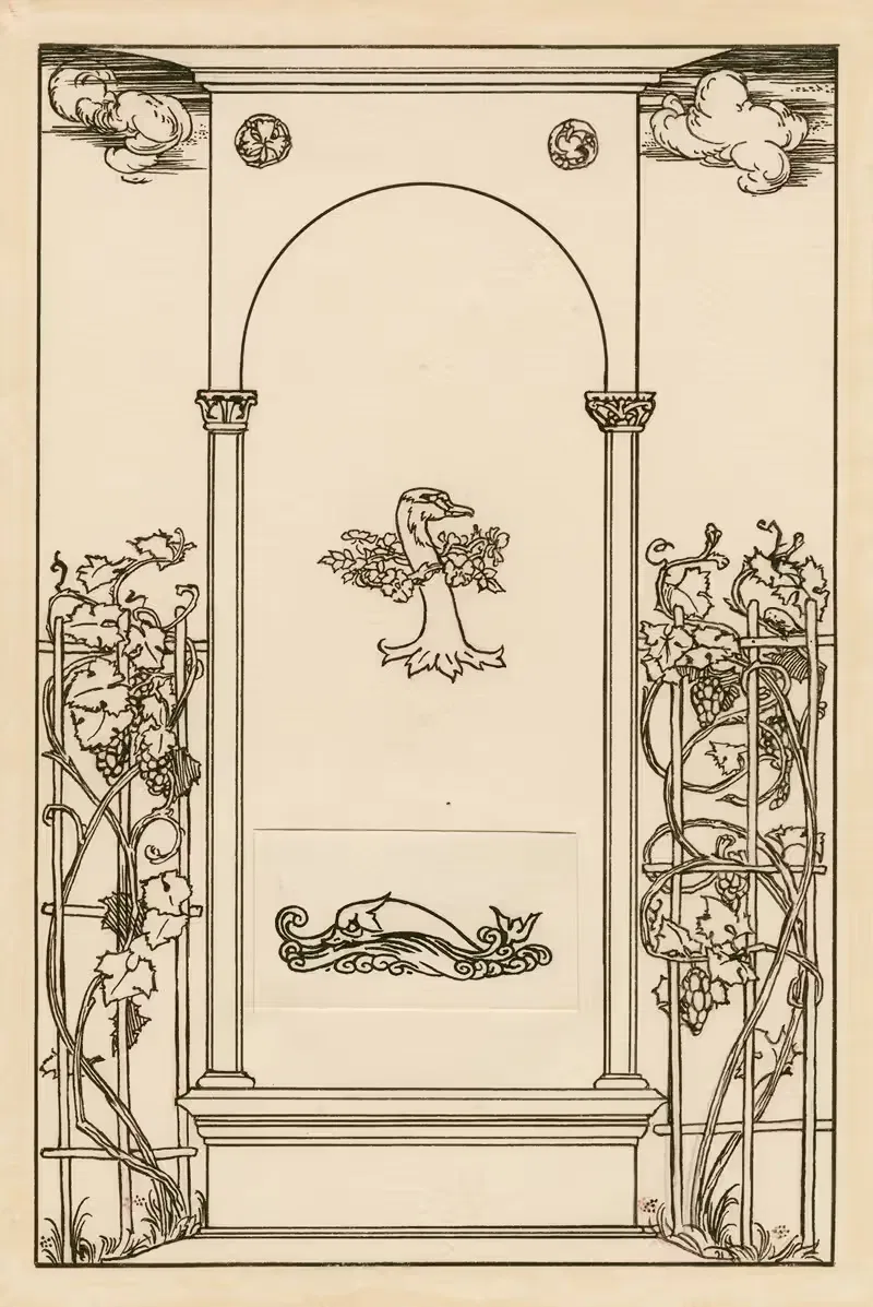 Буря; Декоративная рамка для титульной страницы by Роберт Эннинг Белл, 1900 — digital art print download
