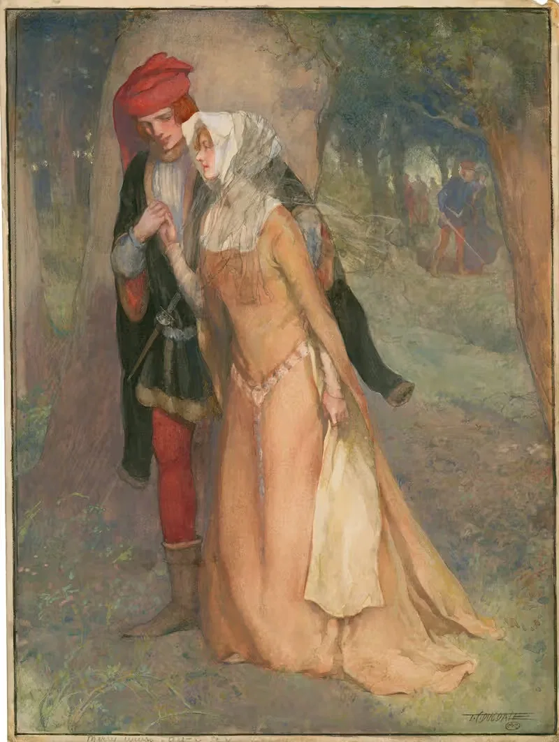 Веселые жены, акт V, сцена V by Томас Кантрелл Дагдейл, 1900-1920 — digital art print download