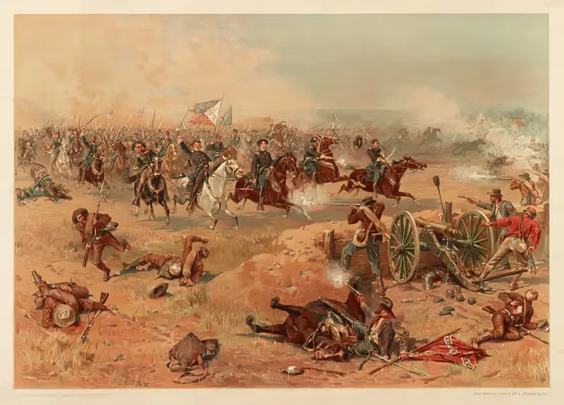 Последний штурм Шеридана в Уинчестере by Тюр де Тульстрюп, 1886 — digital art print download