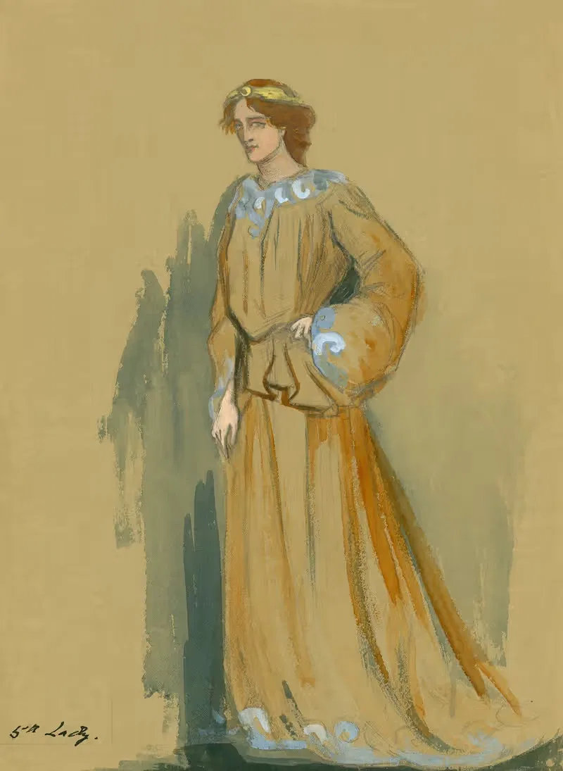 Зимняя сказка; 5-я леди by Том Хеслвуд, 1904 — digital art print download