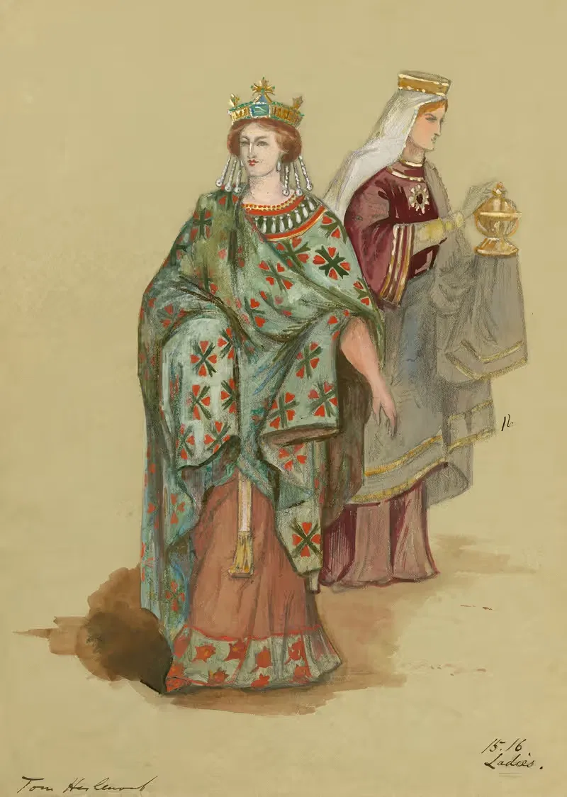 Зимняя сказка; Леди 2 by Том Хеслвуд, 1904 — digital art print download