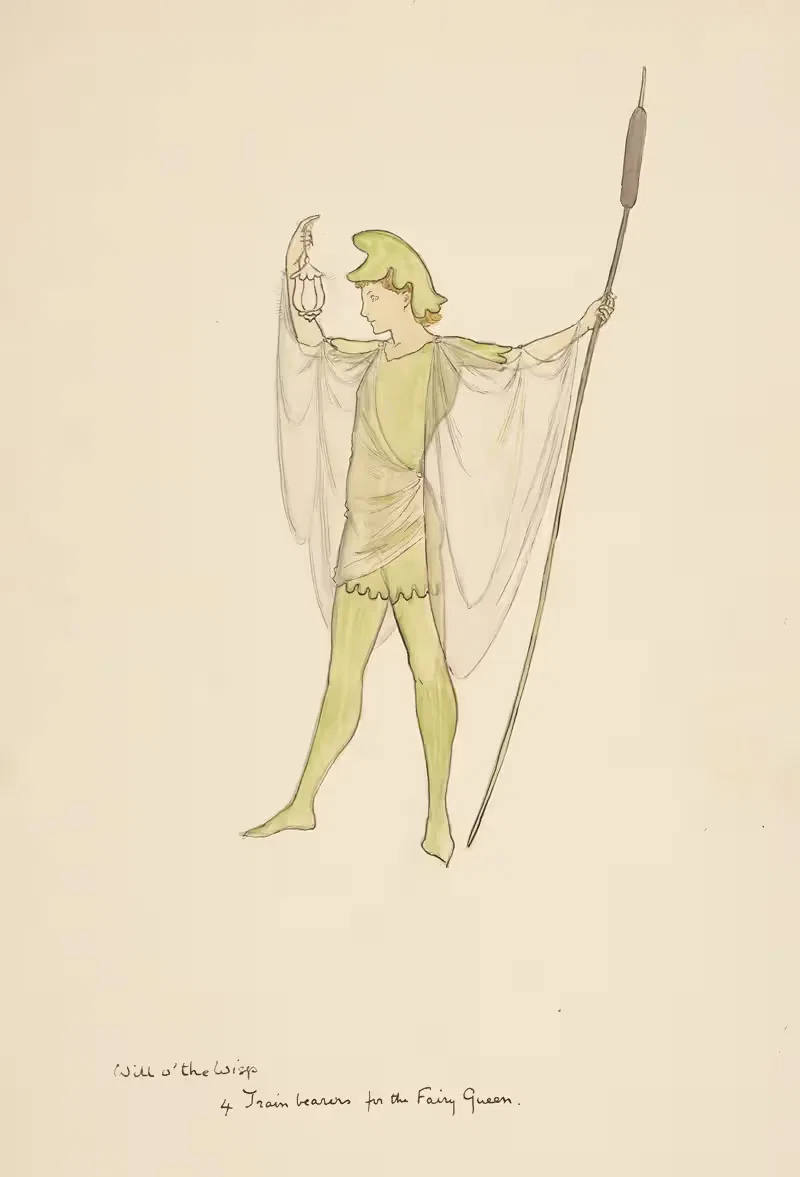 A Midsummer night's dream; Will o'the Wisp by Walford Graham Robertson, 1895 — digital art print download