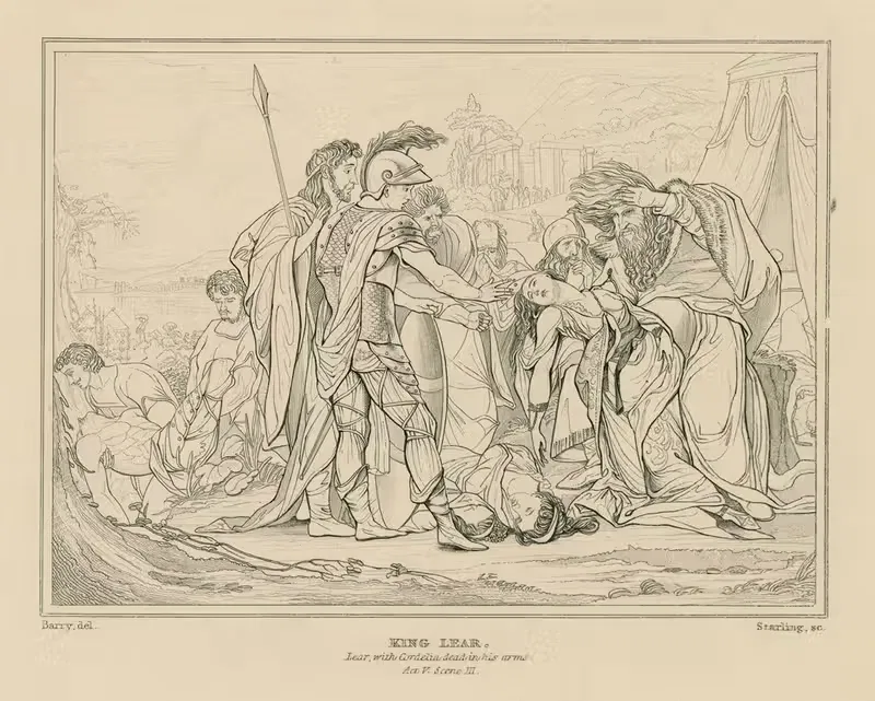 King Lear, Lear with Cordelia dead in his arms, act V scene III — William Francis Starling