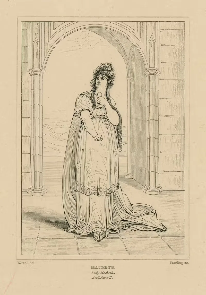 Macbeth, Lady Macbeth, act I, scene II by William Francis Starling — digital art print download