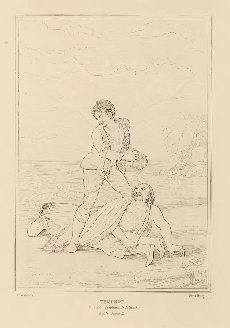 Tempest, Trinculo, Stephano, & Calliban, act II, scene II — William Francis Starling