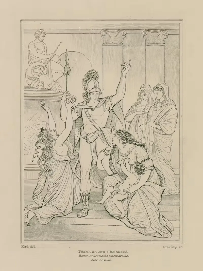 Troilus & Cressida, act 5, sc. 3, Hector, Andromache, Cassandra &c — William Francis Starling