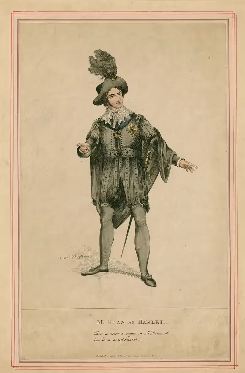 Mr. Kean as Hamlet by William Heath — digital art print download
