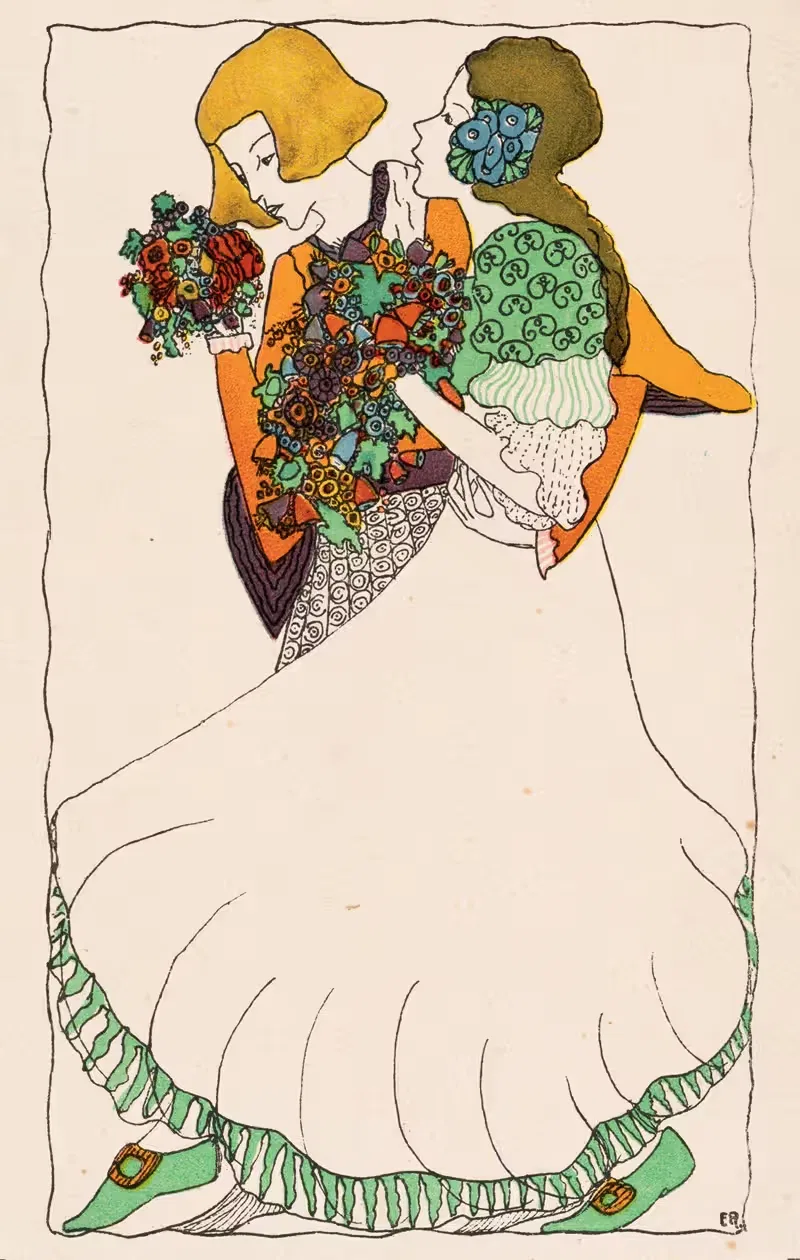 № 602: Молодая пара by Аноним, 1912 — digital art print download