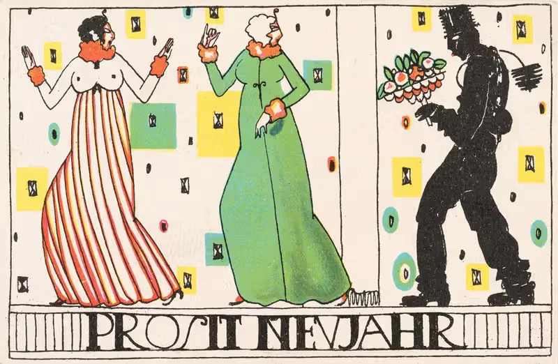 Номер 896: Новогодняя открытка by Арнольд Неханский, 1912 — digital art print download