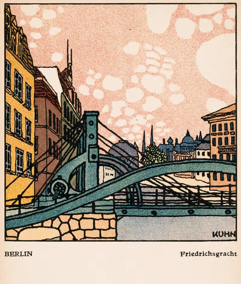 Nr. 443: Берлин, Фридрихсграт by Франц Бернхард Кун, 1911 — digital art print download