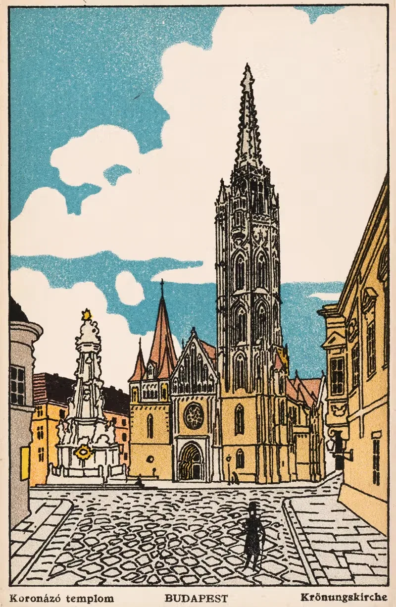 № 451: Будапешт, церковь коронации by Франц Бернхард Кун, 1911 — digital art print download