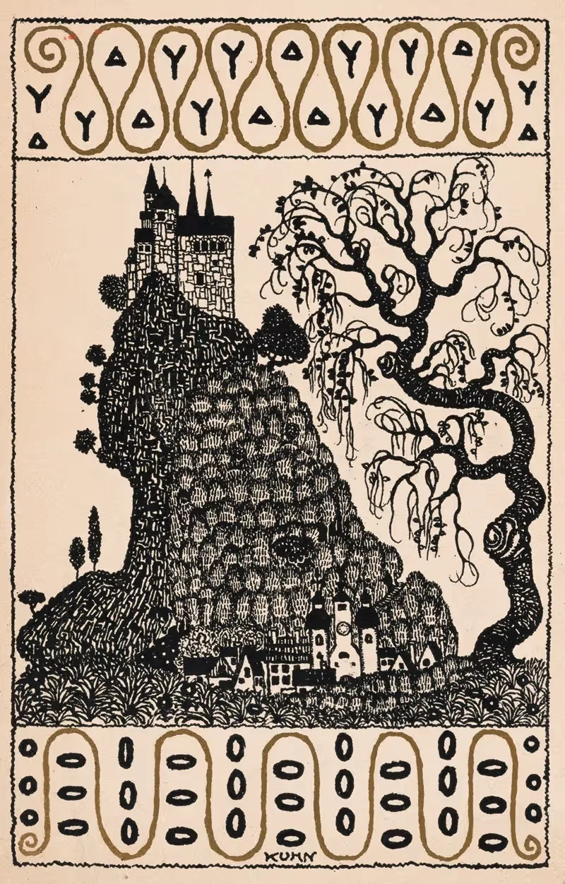 № 815: Пейзаж с замком by Франц Бернхард Кун, 1912 — digital art print download