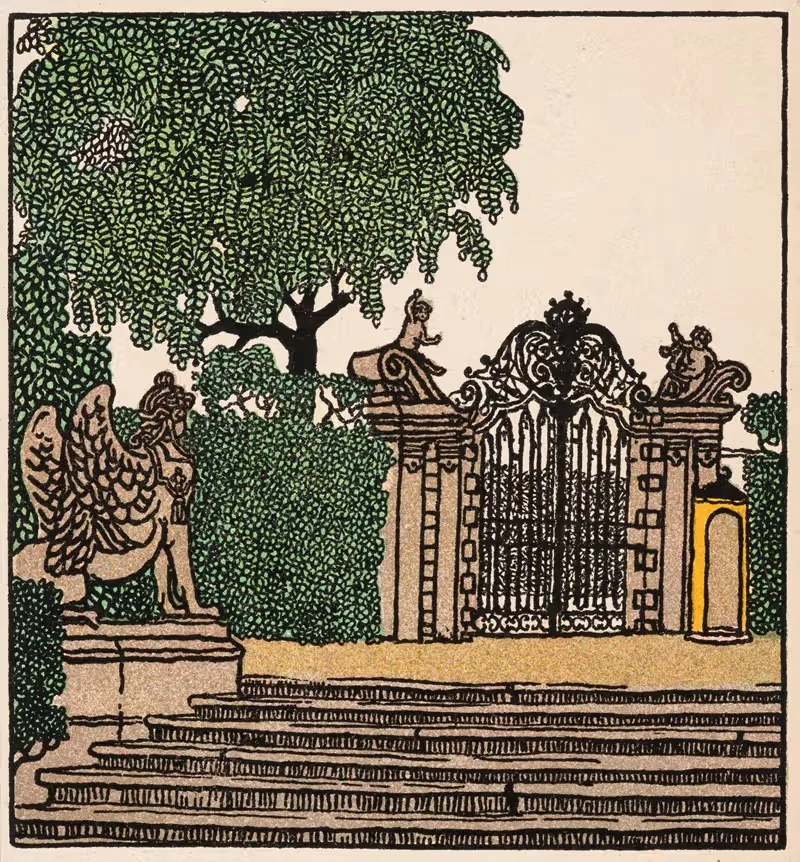 Вена – Белведер by Франц Бернхард Кун, 1910 — digital art print download