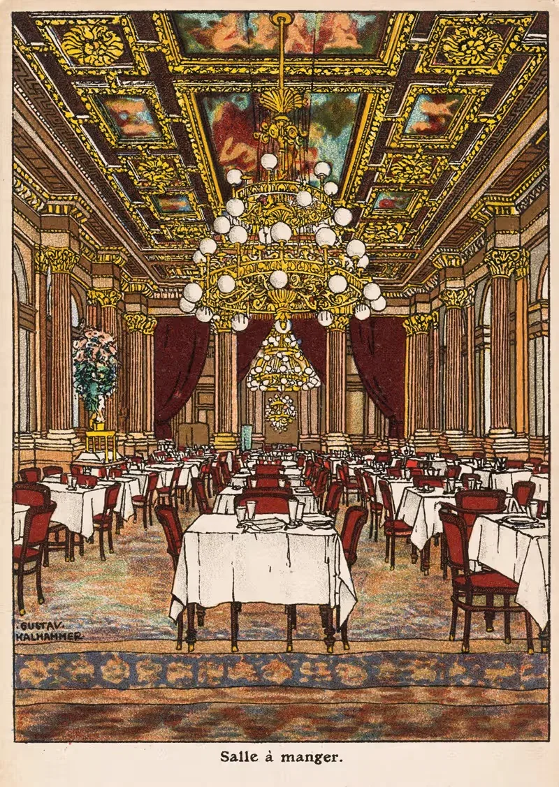 № 502: Столовая by Густав Кальхаммер, 1911 — digital art print download