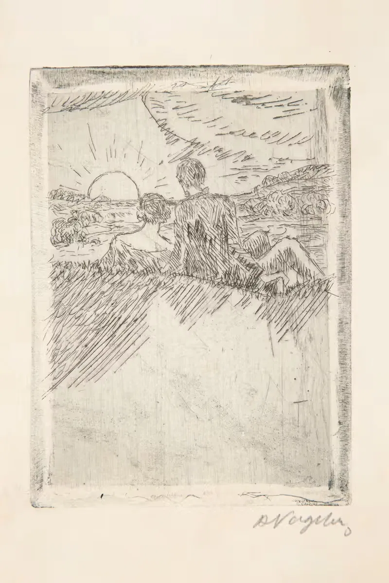 Экслибрис Пауля Х. Шультеса II by Генрих Фогелер, 1922 — digital art print download