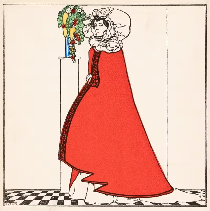 № 232: Модная карта by Йозеф фон Дивеки, 1909 — digital art print download