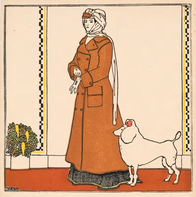 № 234: Модная карта by Йозеф фон Дивеки, 1909 — digital art print download