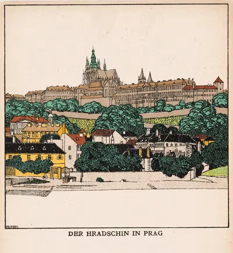 Nr. 264: Der Hradschin in Prag — Josef von Diveky