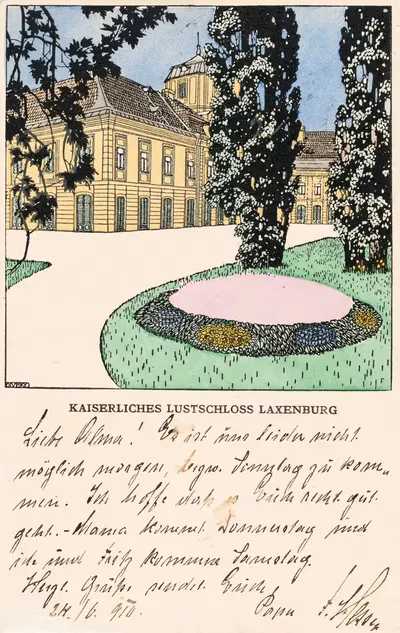 Nr. 265: Kaiserliches Lustschloss Laxenburg by Josef von Diveky, 1909 — digital art print download