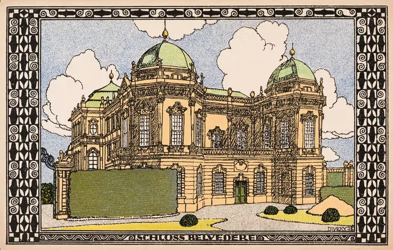 Nr. 317: Замок Белведер by Йозеф фон Дивеки, 1910 — digital art print download