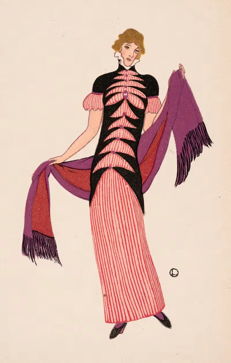 Nr. 854: Модная карта by Отто Фридрих, 1912 — digital art print download