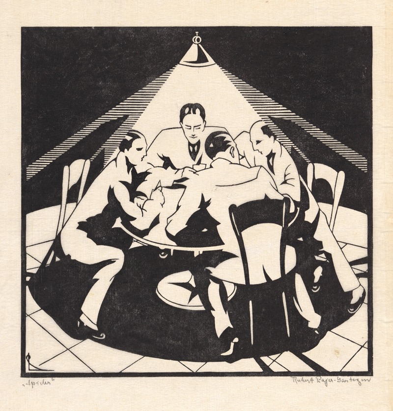 Игрок by Роберт Пайер-Гартеген, 1920 — digital art print download