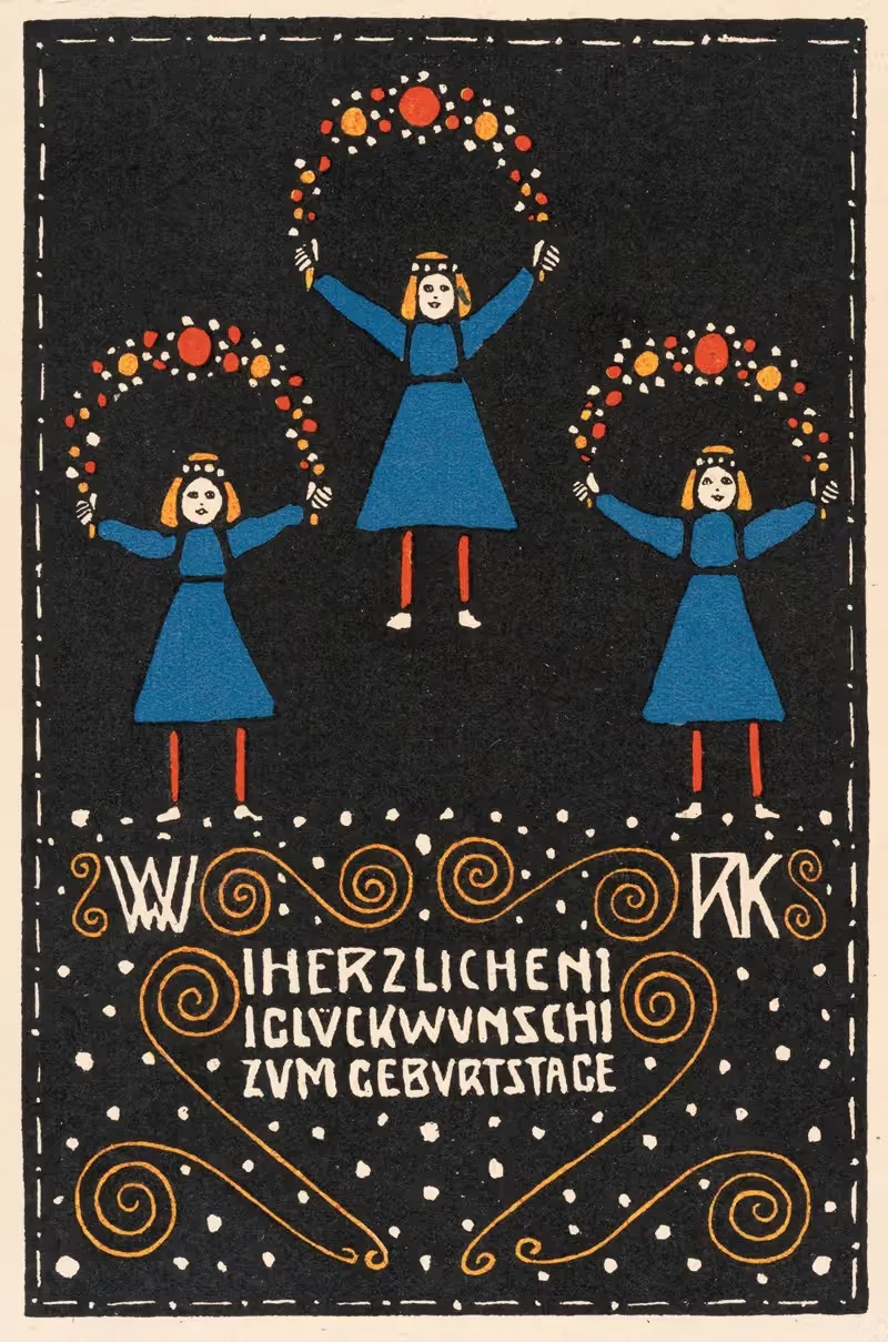 № 27: Открытка на день рождения by Рудольф Кальвах, 1907 — digital art print download