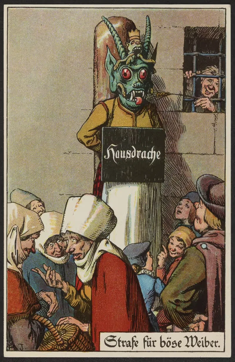 Strafe für böse Weiber by Adolf Jodolfi — digital art print download