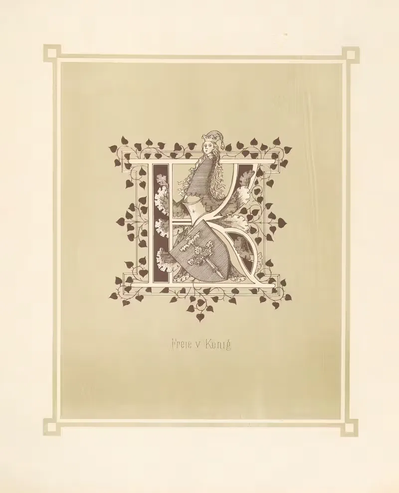 Геральдический алфавит Пл.11 by Адольф Маттиас Хильдебрандт, 1884 — digital art print download