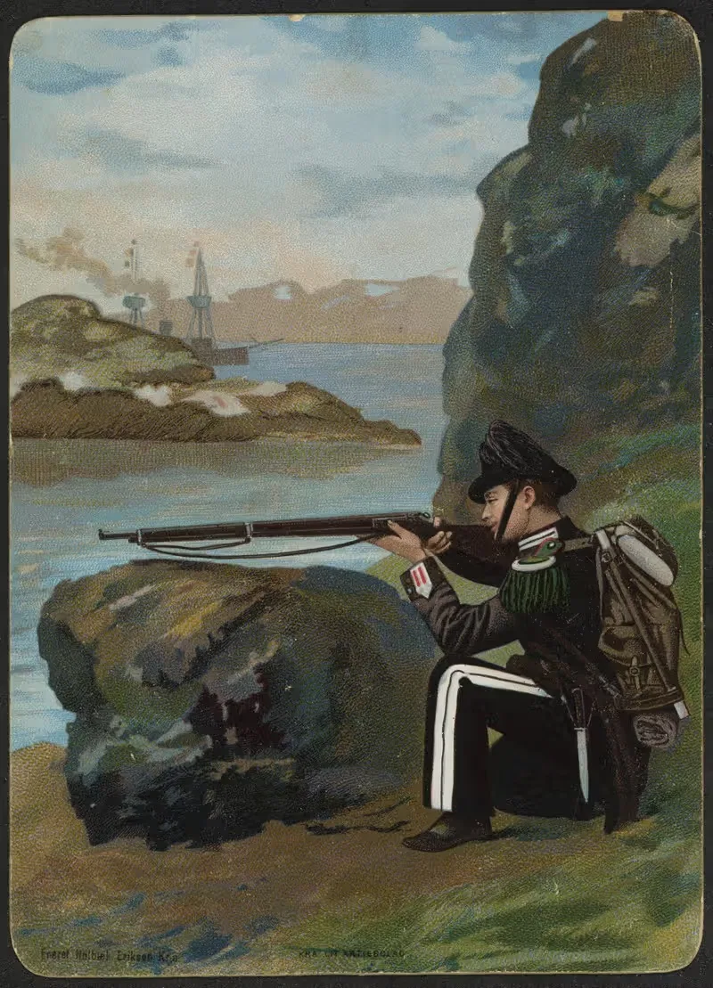 Солдат с винтовкой by Андреас Блох — digital art print download