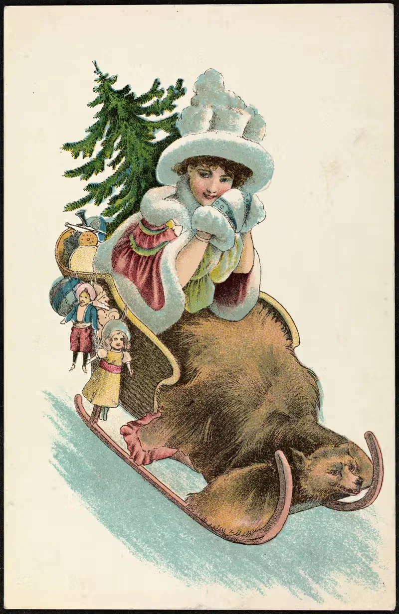 Christmas card by Anonymous — digital art print download