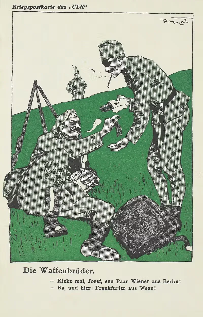 Die Waffenbrüde by Anonymous, 1914 — digital art print download