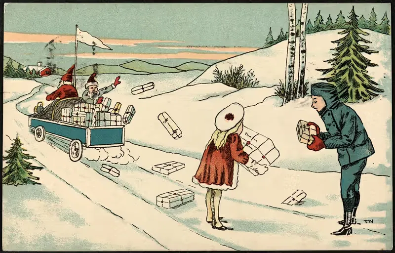 Рождественская открытка by Аноним — digital art print download