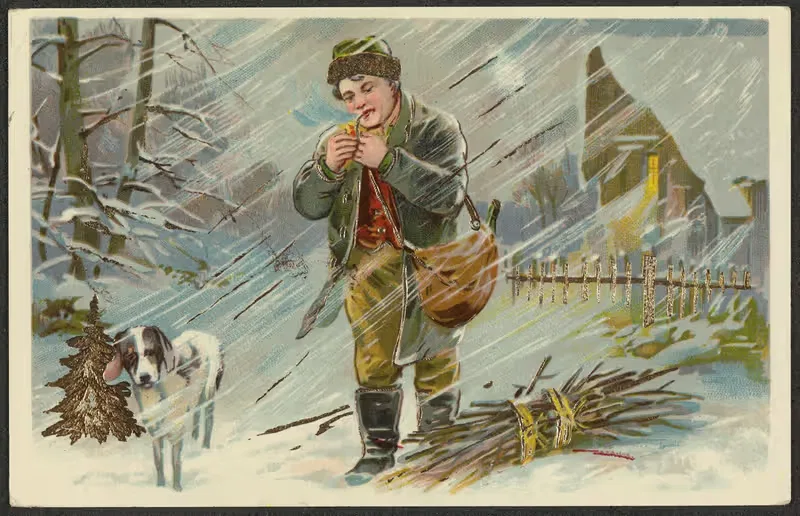 Рождественская открытка by Аноним — digital art print download