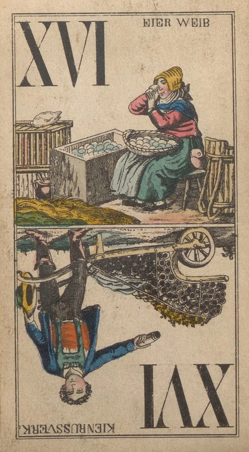XVI; Eier Weib ; Kienrussverkäufer — Carl Holdhaus