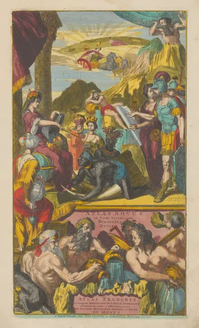 Новый атлас, содержащий все части мира Пл.001 by Ковенс и Мортир, 1758 — digital art print download
