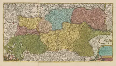 Новый атлас, содержащий все части мира Пл.049 by Ковенс и Мортир, 1758 — digital art print download