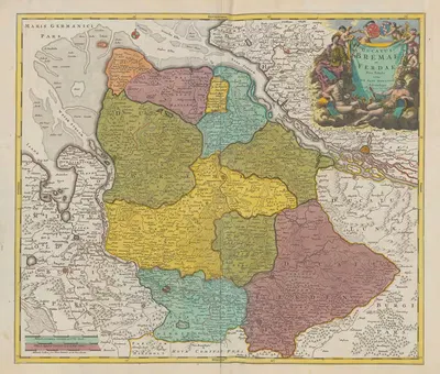 Новый атлас, содержащий все части мира, пл. 066 by Ковенс и Мортир, 1758 — digital art print download