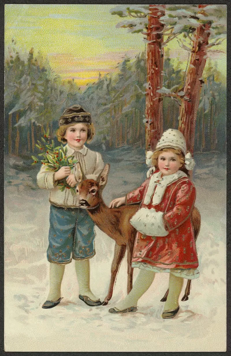 Рождественская открытка by Э. А. Швердтфегер — digital art print download