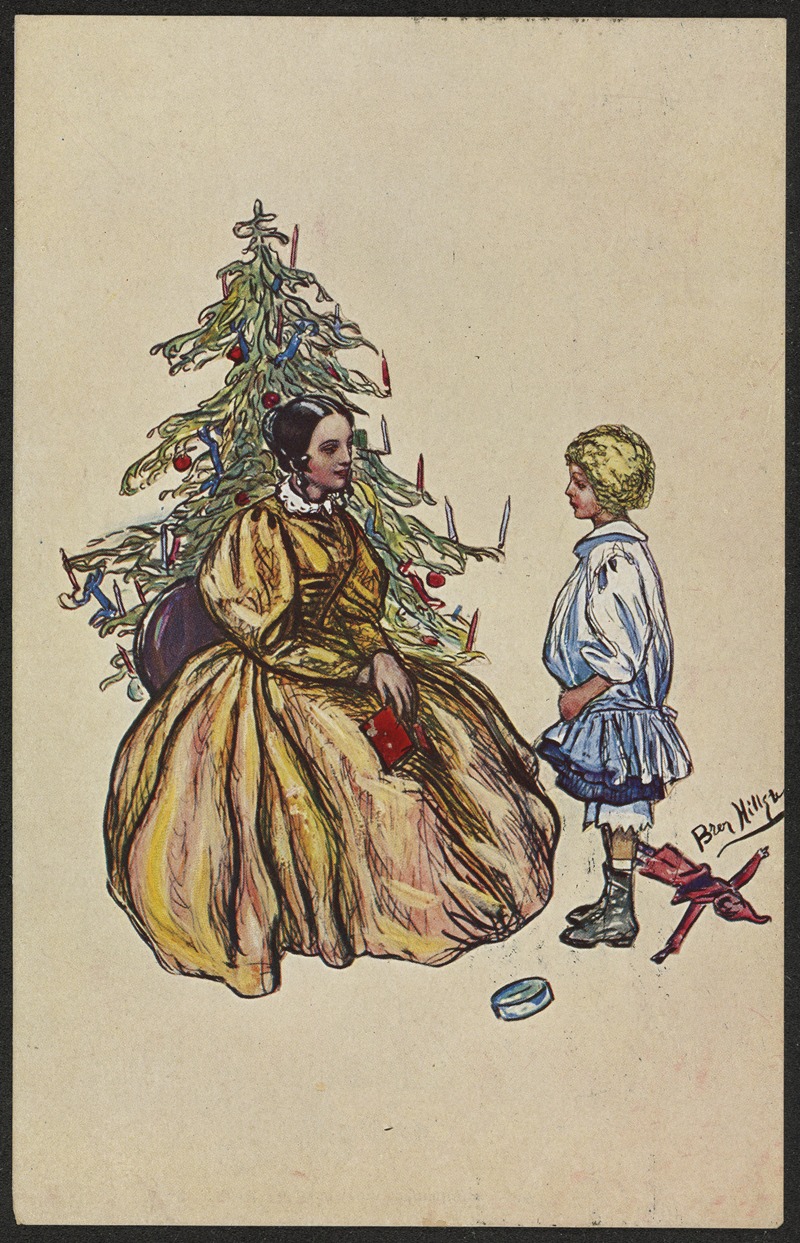 Christmas card by Ernst G. Svanstrøm — digital art print download