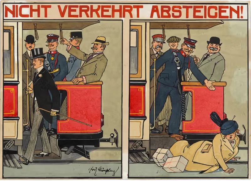 Не садитесь неправильно! by Фриц Шёнпфлуг, 1913 — digital art print download