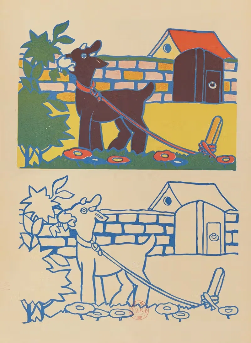 Для раскрашивания, пл. 02 by Гастон Марошо, 1936 — digital art print download