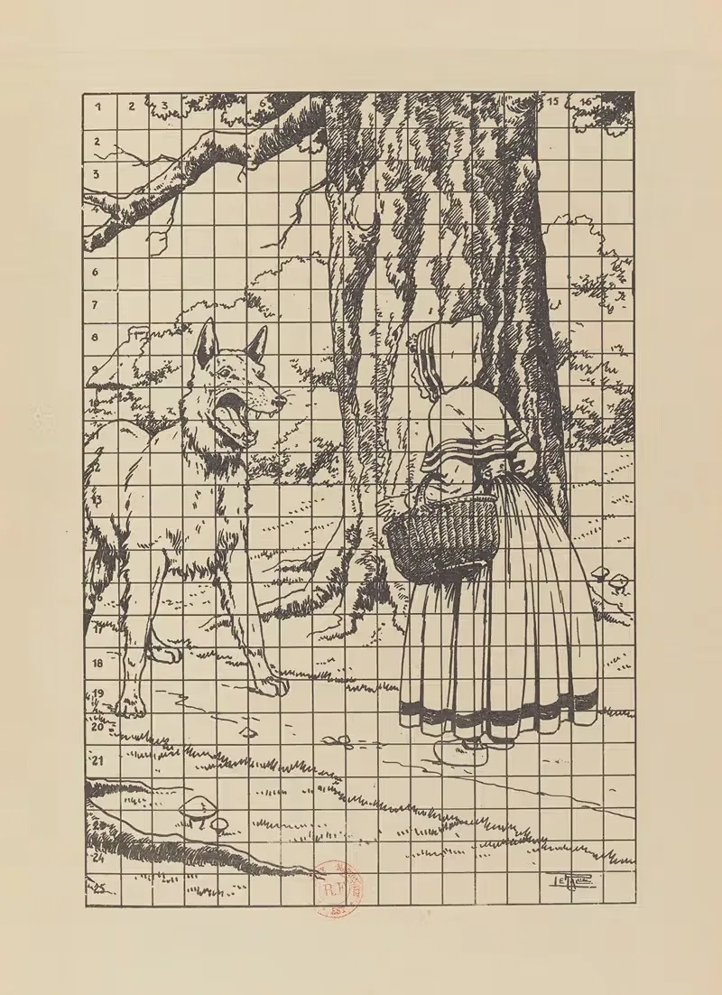 À Colorier Pl.33 by Gaston Marechaux, 1936 — digital art print download