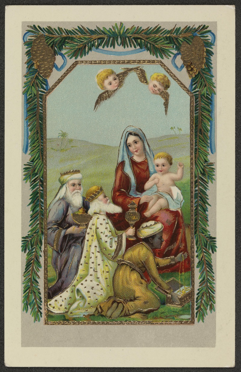 Christmas card by Общество графического искусства — digital art print download