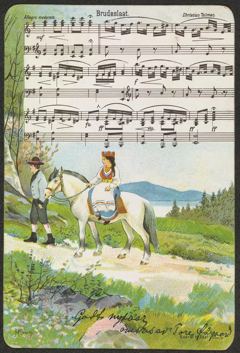 Музыкальный мотив by Хальфдан Гран — digital art print download