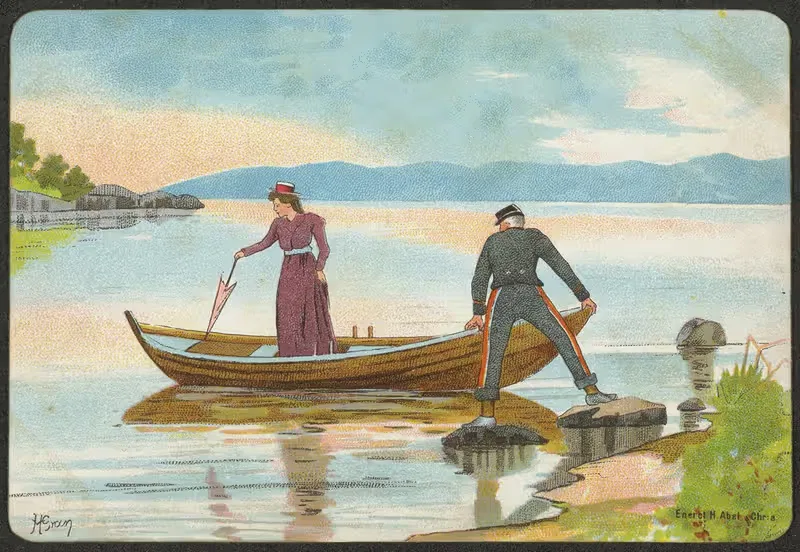 Romantic motif by Halfdan Gran — digital art print download