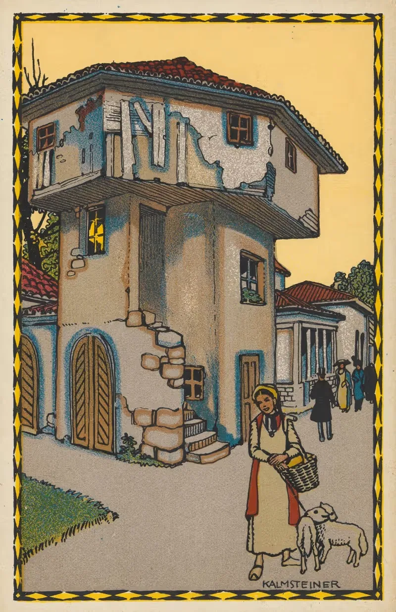Буккари, турецкий дом by Ханс Кальмштейнер, 1913 — digital art print download