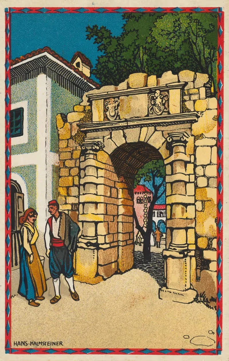 Порта Марчелла от Луссина by Ханс Кальмштейнер, 1913 — digital art print download